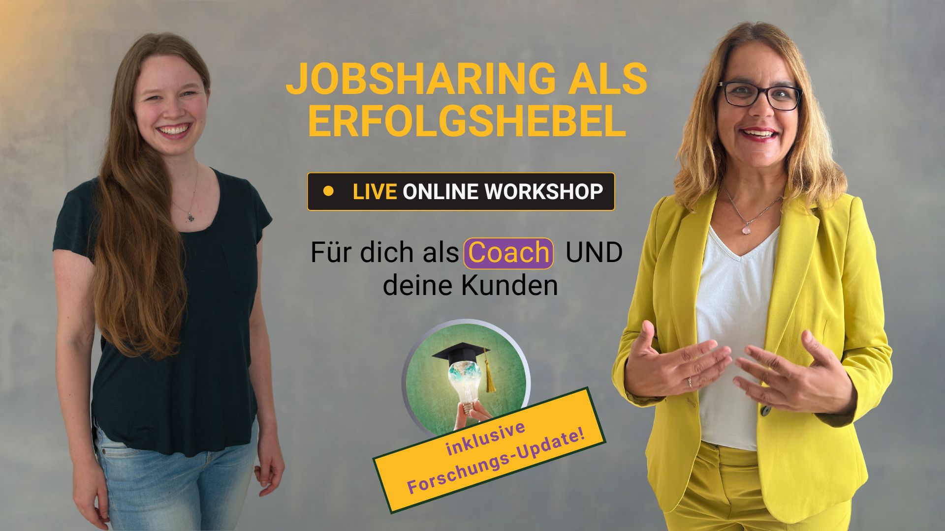 Bild für das JOYntLEADING Webinar für Coaches mit Esther Himmen und Milena von Tottleben